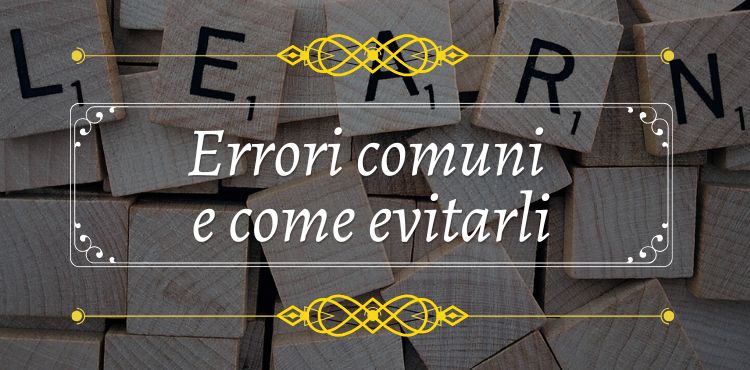 errori comuni nei principianti